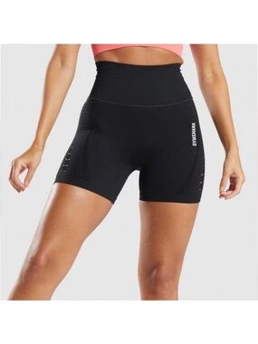 Gymshark Black High-Waist Seamless Bike Shorts